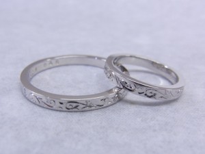 オーダーメイド　結婚指輪　160912