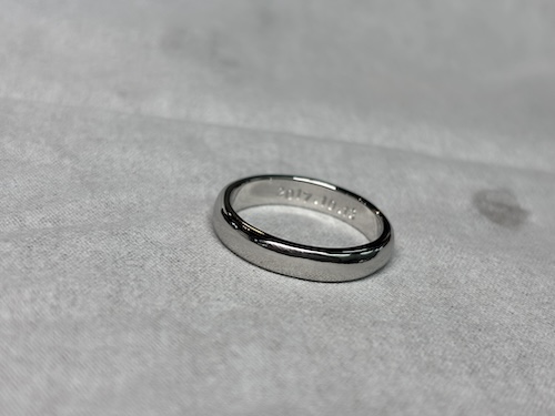 プラチナ結婚指輪サイズ直し250708