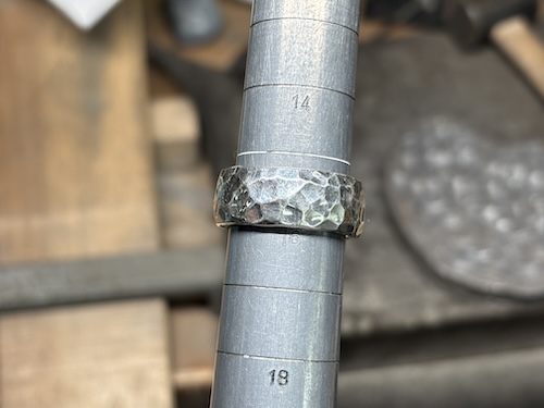 市松シルバーリングサイズ直し251124