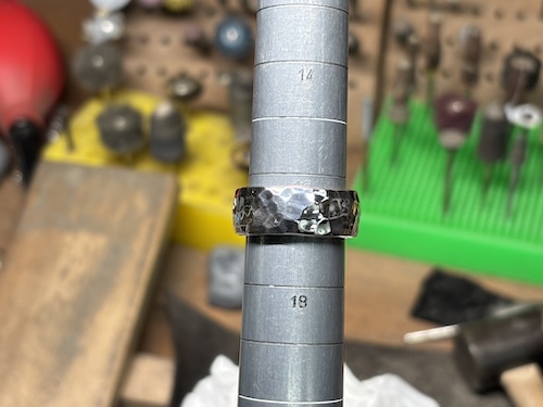 市松シルバーリングサイズ直し251124