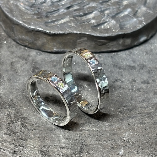 手作りペアリング 誕生石カスタム251225