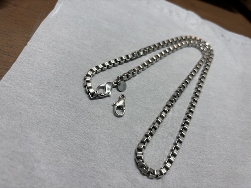ティファニーのネックレスの金具交換260126