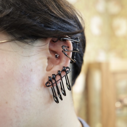 フルオーダーメイドアイオライトプラチナボディピアス260108