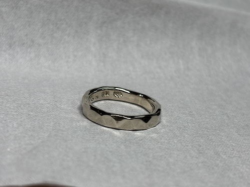 市松の結婚指輪のサイズ直し260310