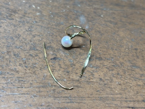 k18パールピアス修理前260413