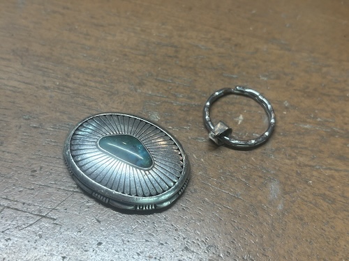 インディアンジュエリーのネックレスカスタム前260417