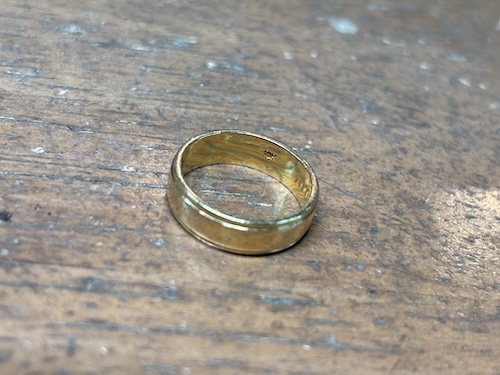 結婚指輪のサイズ直し前260716