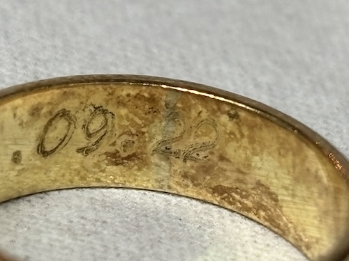 結婚指輪のサイズ直し前260716